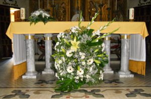 decoración floral iglesias